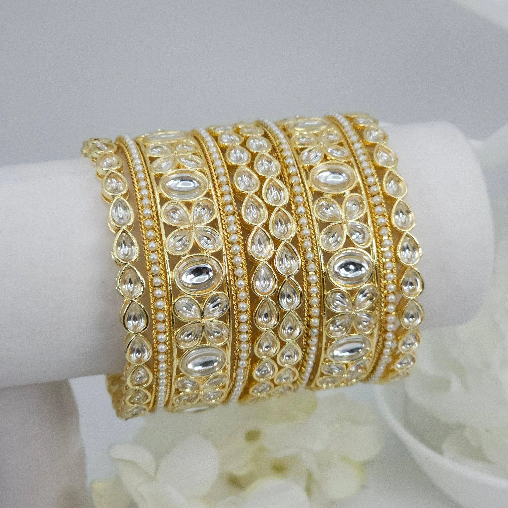 10 Pcs Bangle set - golden