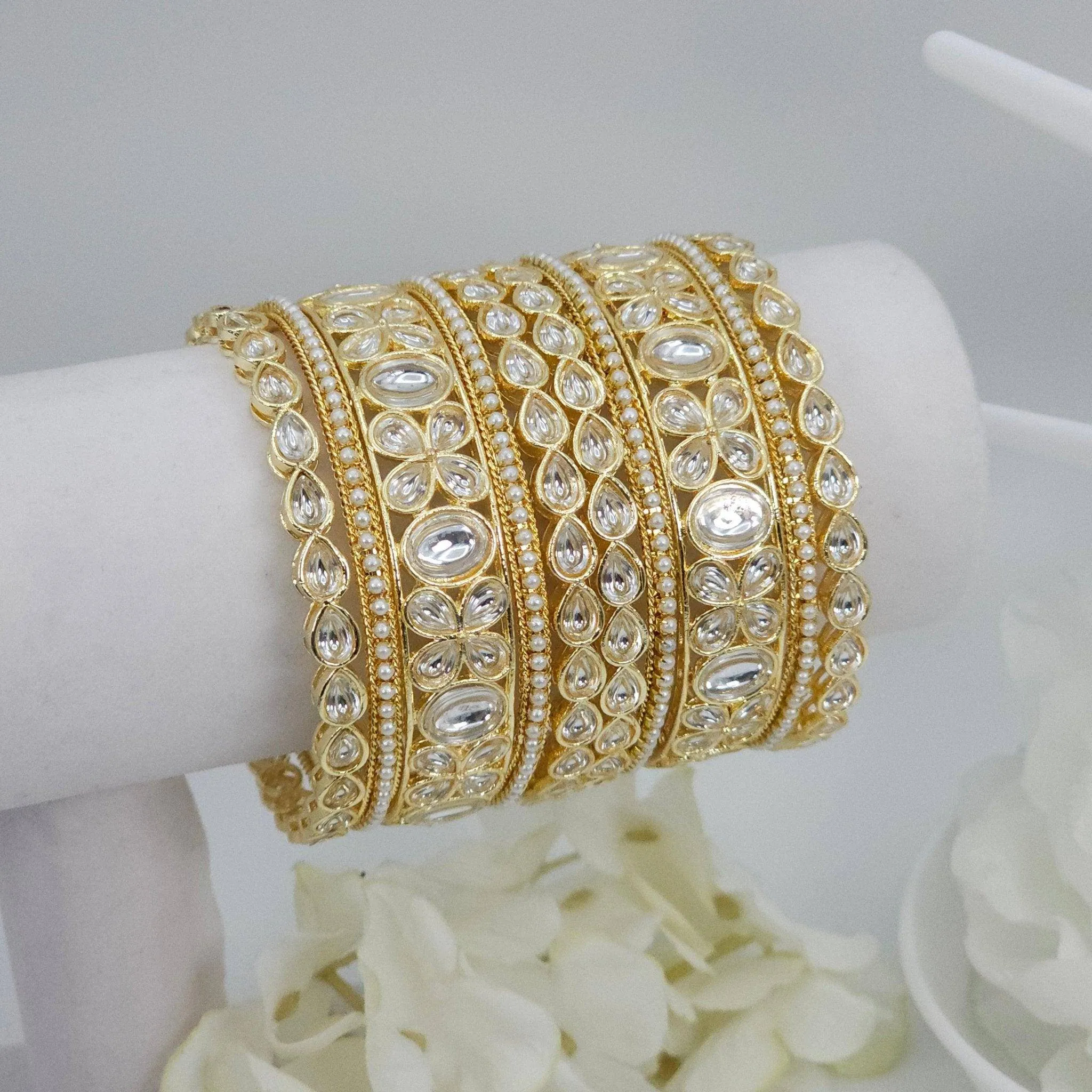 10 Pcs Bangle set - golden