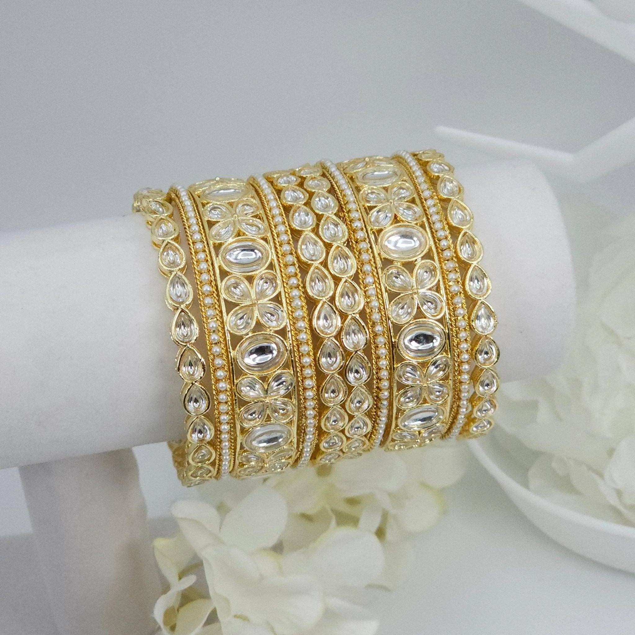 10 Pcs Bangle set - golden