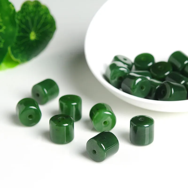 12X12X12mm Natural Jade Beads Nephrite Bead WBD58