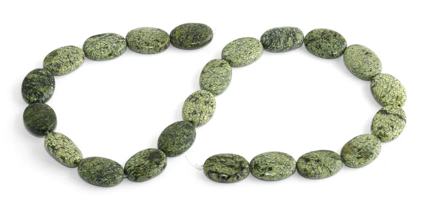 13x18MM Russian Jade Oval Gemstone Beads