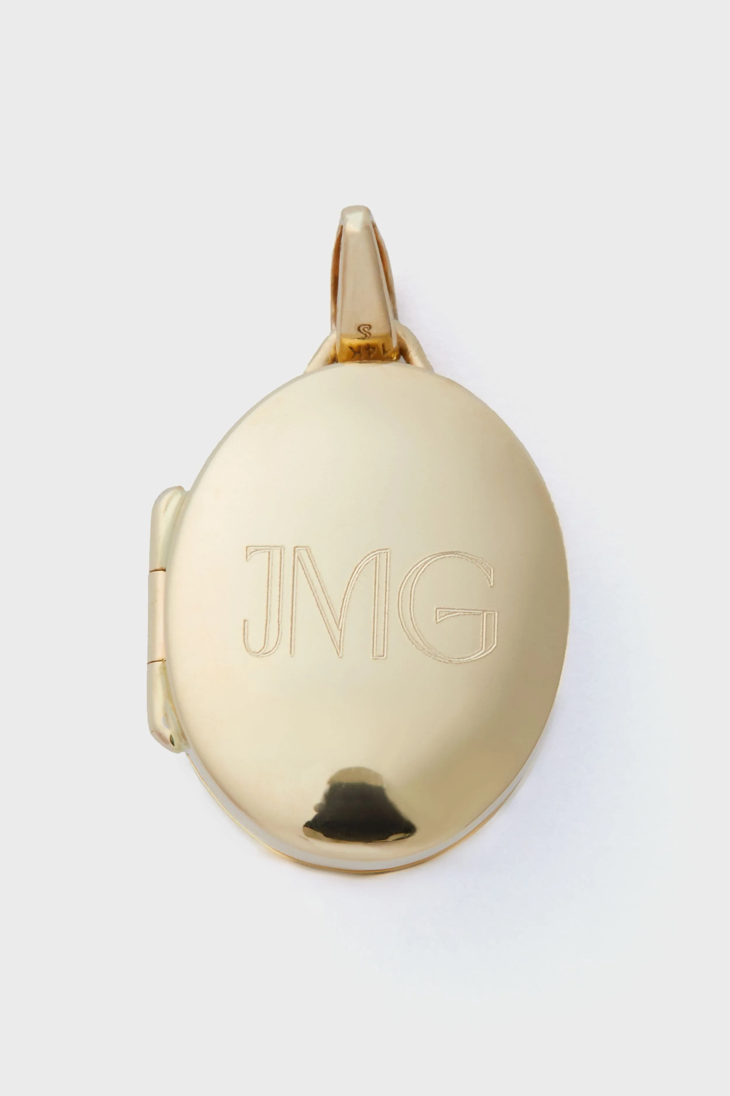 14k Gold Locket Charm