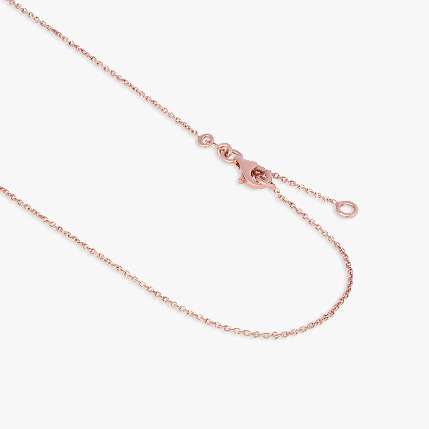 14K satin rose gold Kensington necklace with prasiolite