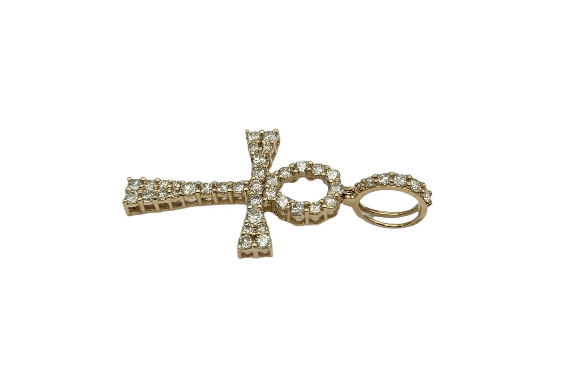 1.55 Carat Total Weight Diamond Ankh Pendant