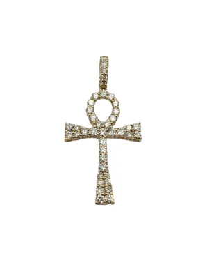 1.55 Carat Total Weight Diamond Ankh Pendant