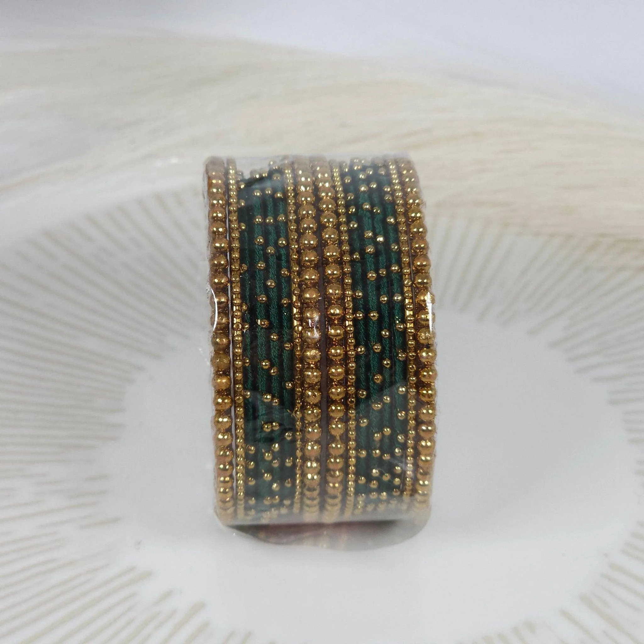 16 pcs Thread Bangle Set - Available in Many Colours