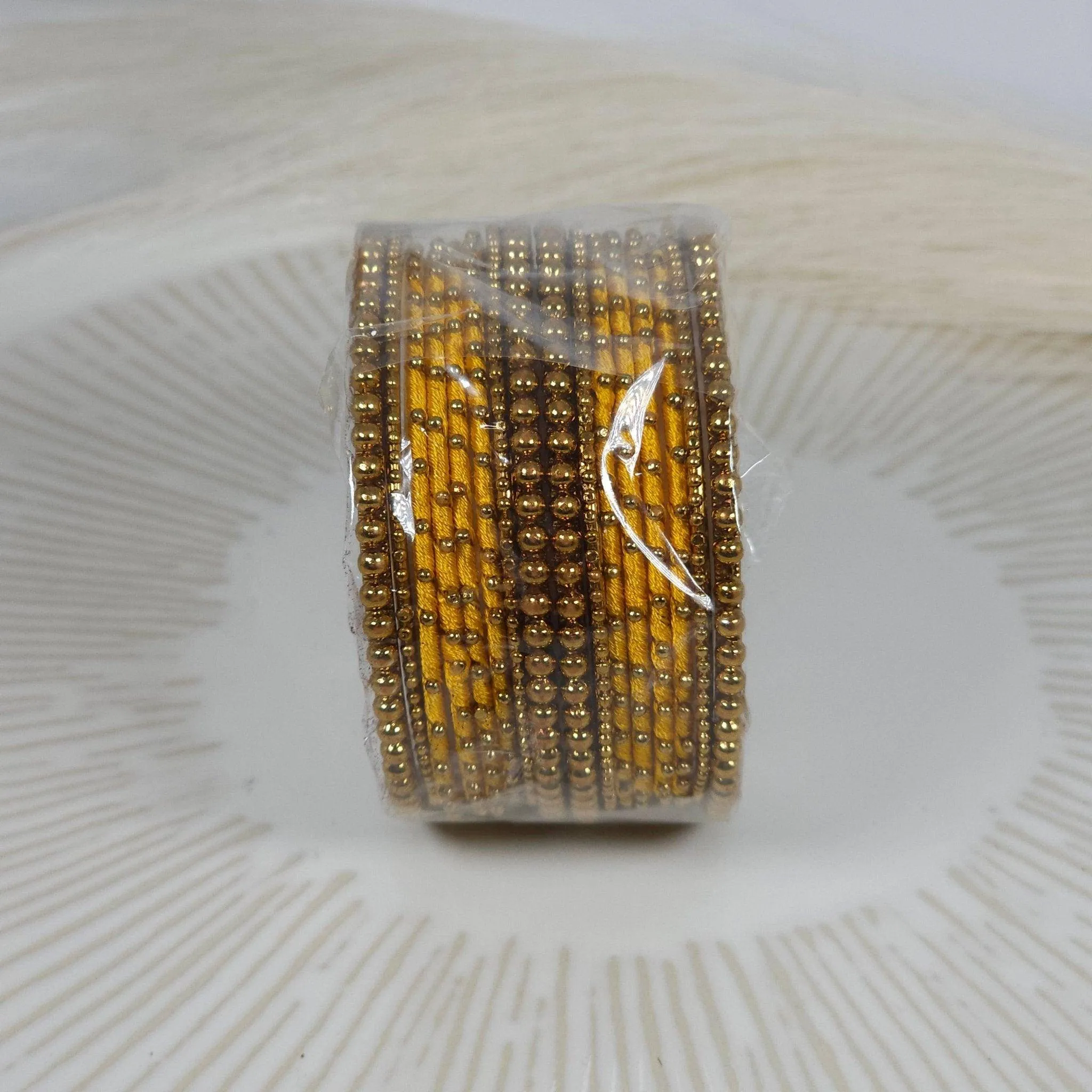 16 pcs Thread Bangle Set - Available in Many Colours