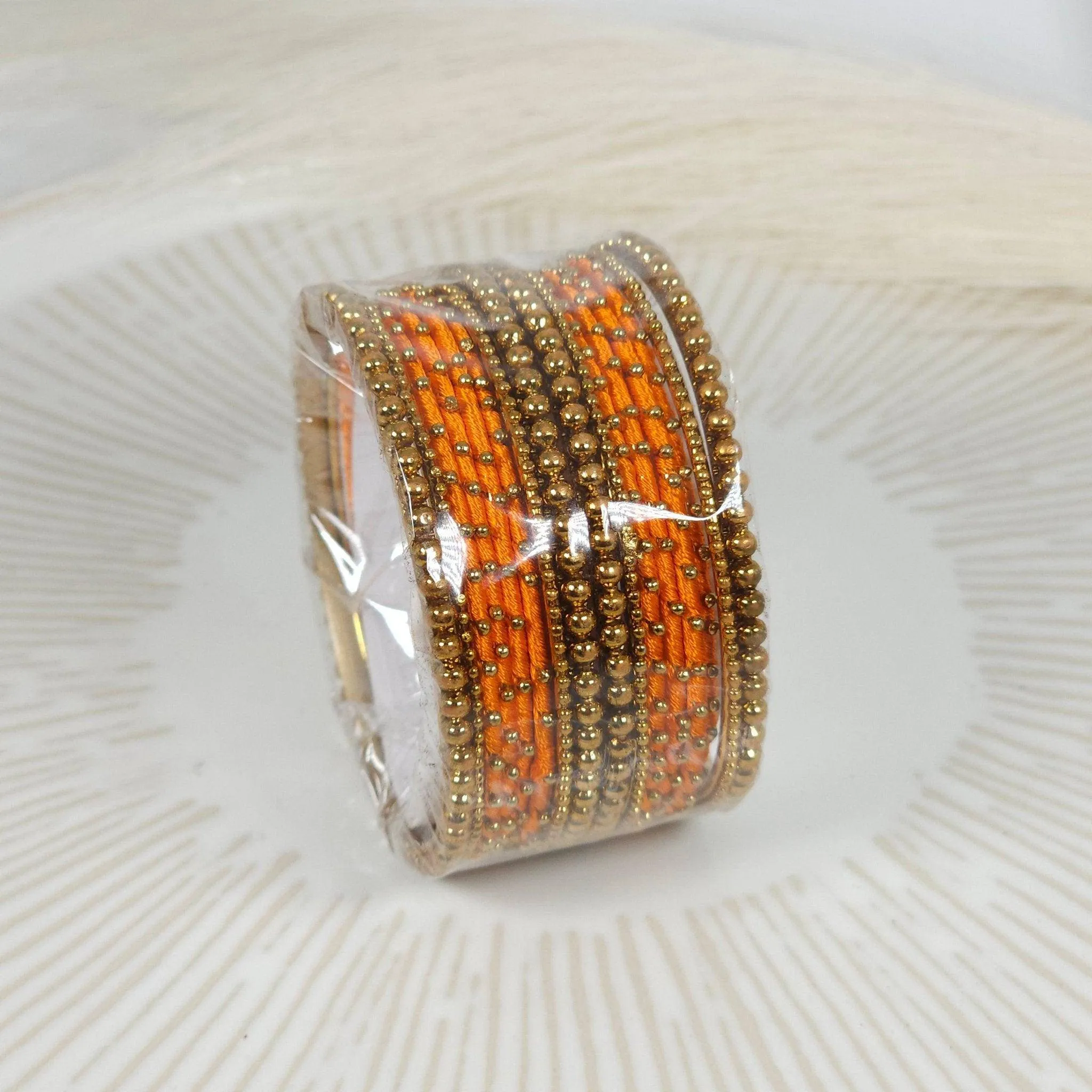 16 pcs Thread Bangle Set - Available in Many Colours