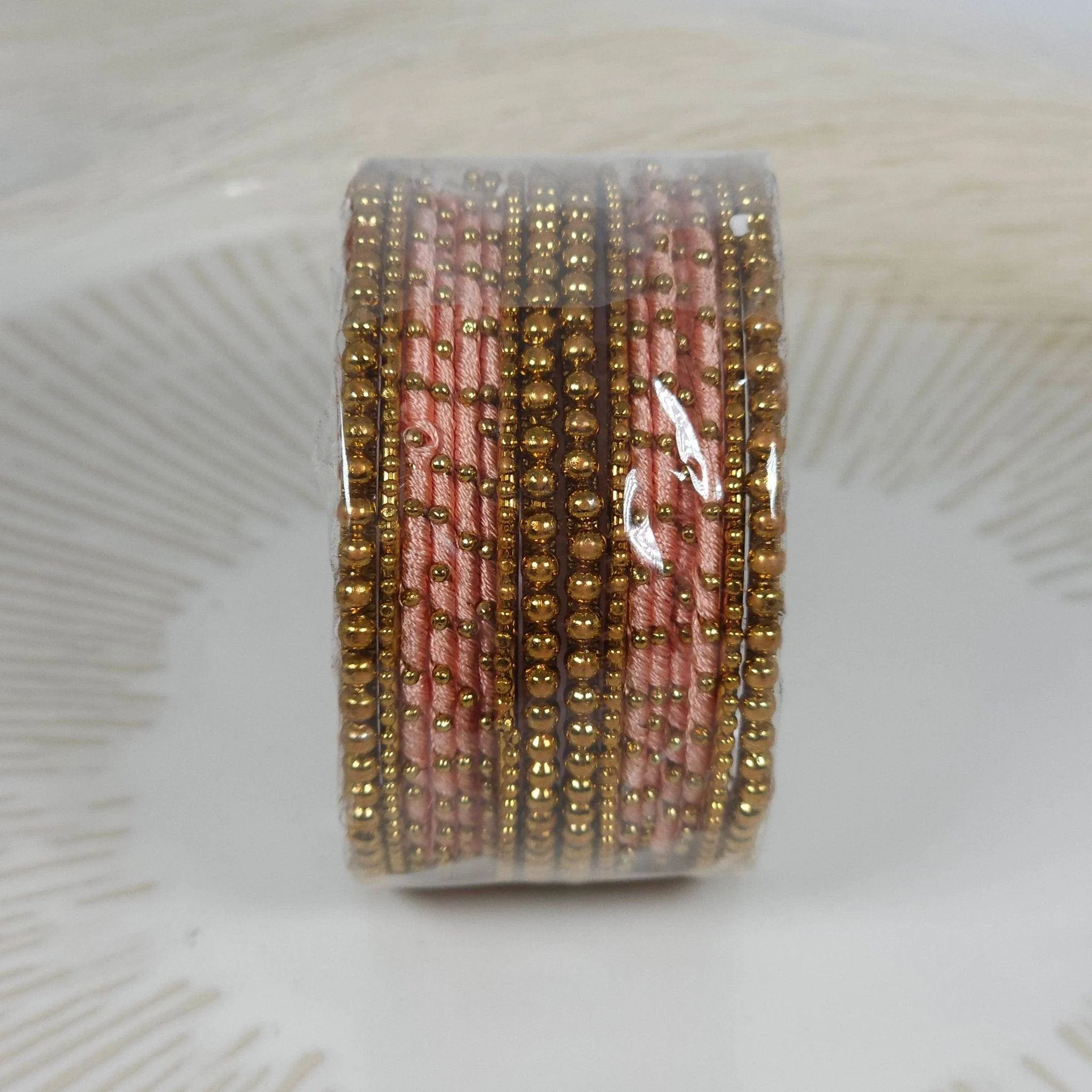 16 pcs Thread Bangle Set - Available in Many Colours