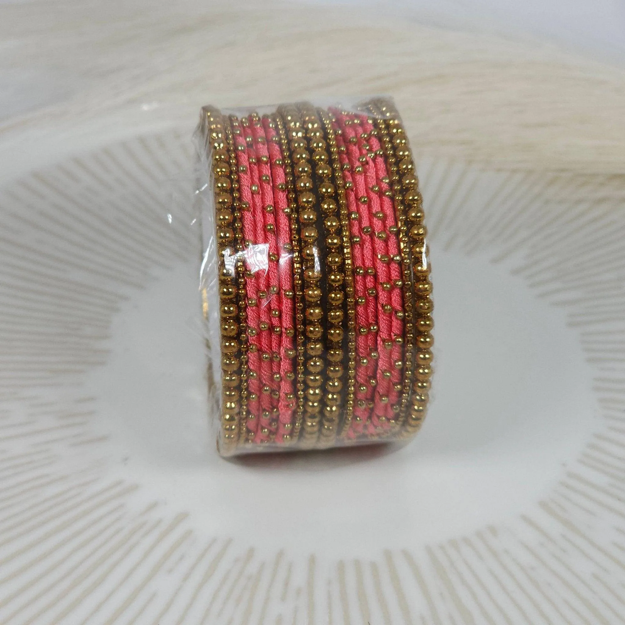 16 pcs Thread Bangle Set - Available in Many Colours