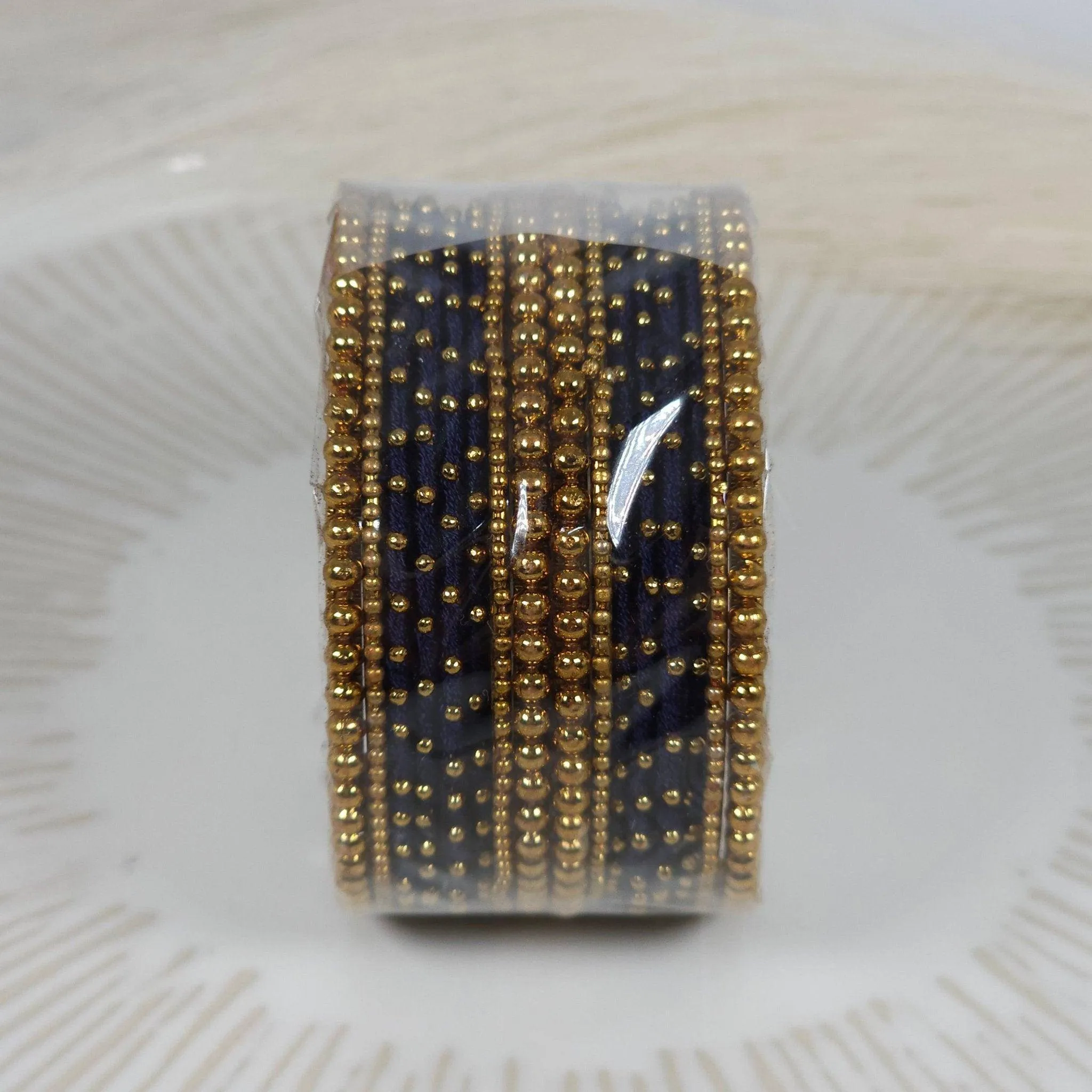 16 pcs Thread Bangle Set - Available in Many Colours