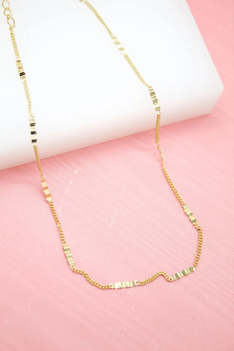 18K Gold Filled Designer Modern Choker (G62)