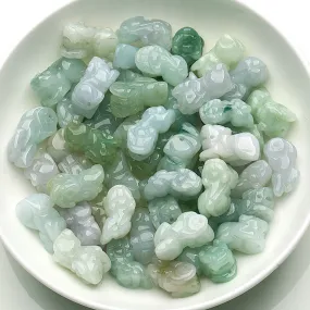 18X9X9mm Natural Jade Beads Jadeite Pixiu Bead WBD31