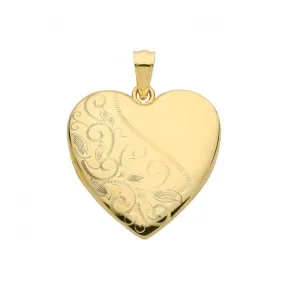 9ct Yellow Gold Heart Locket PN1106