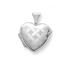 Acotis Silver Locket Heart Shaped G6603