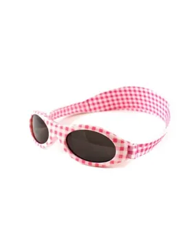 Adventure Banz Pink Check Sunglasses for 2-5 years