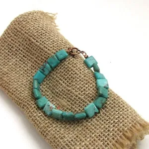 African Turquoise Beaded Bracelet