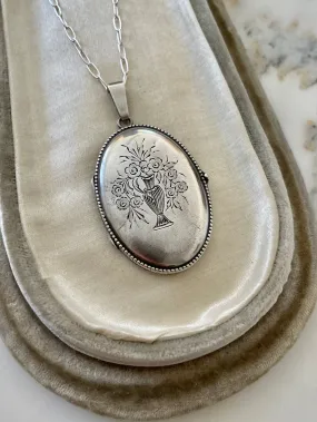 Alexandrine Sterling Silver Locket