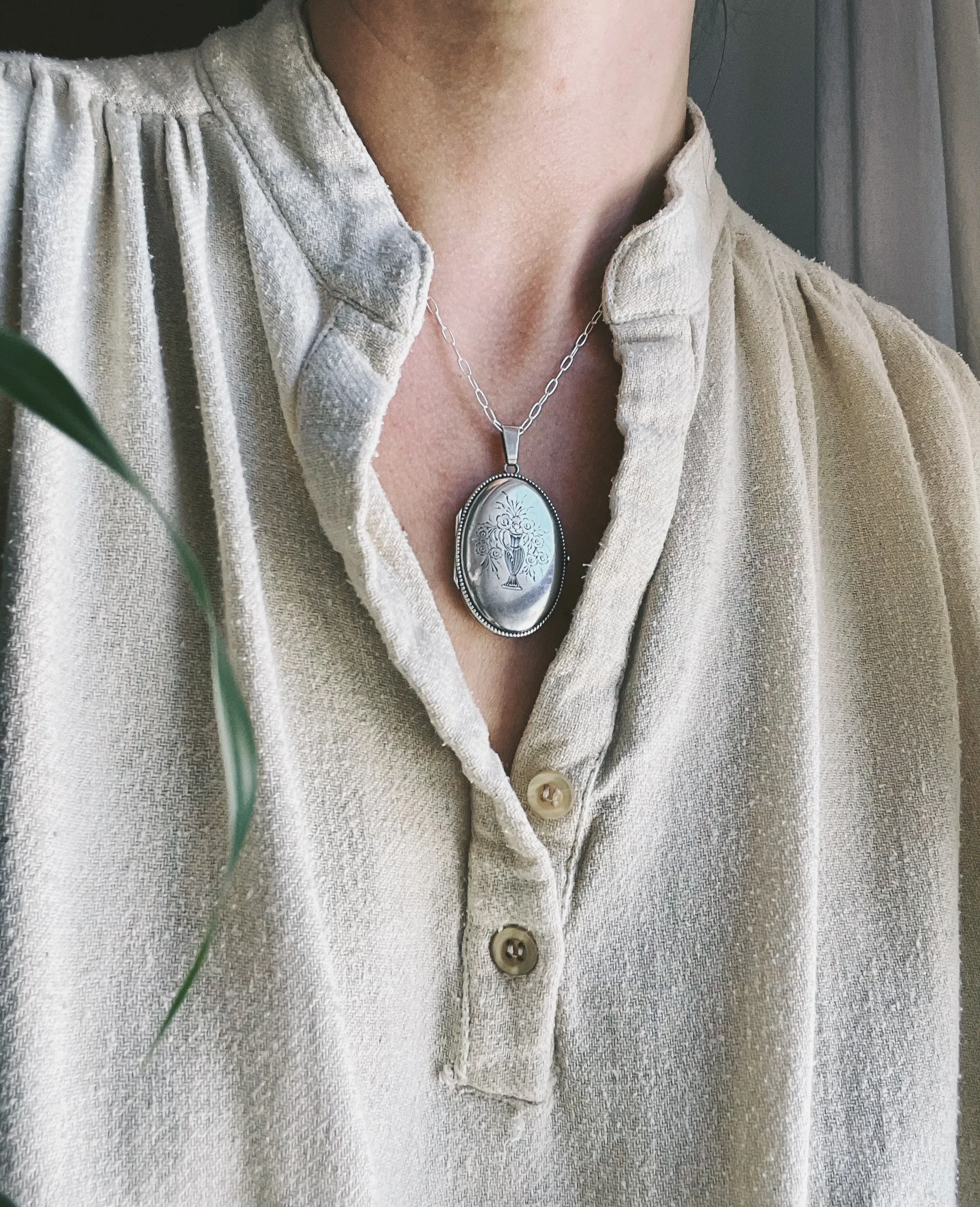 Alexandrine Sterling Silver Locket