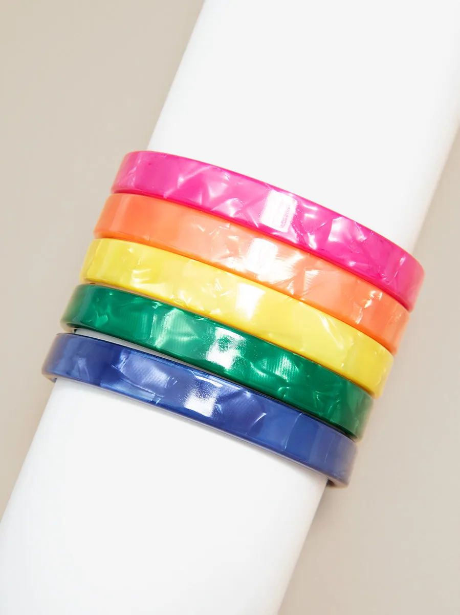 All-Over Acetate Bangle Bracelet