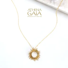 Al'Oro Open Sun Necklace