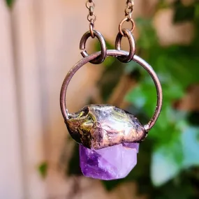 AMETHYST CRYSTAL BOHO NECKLACE