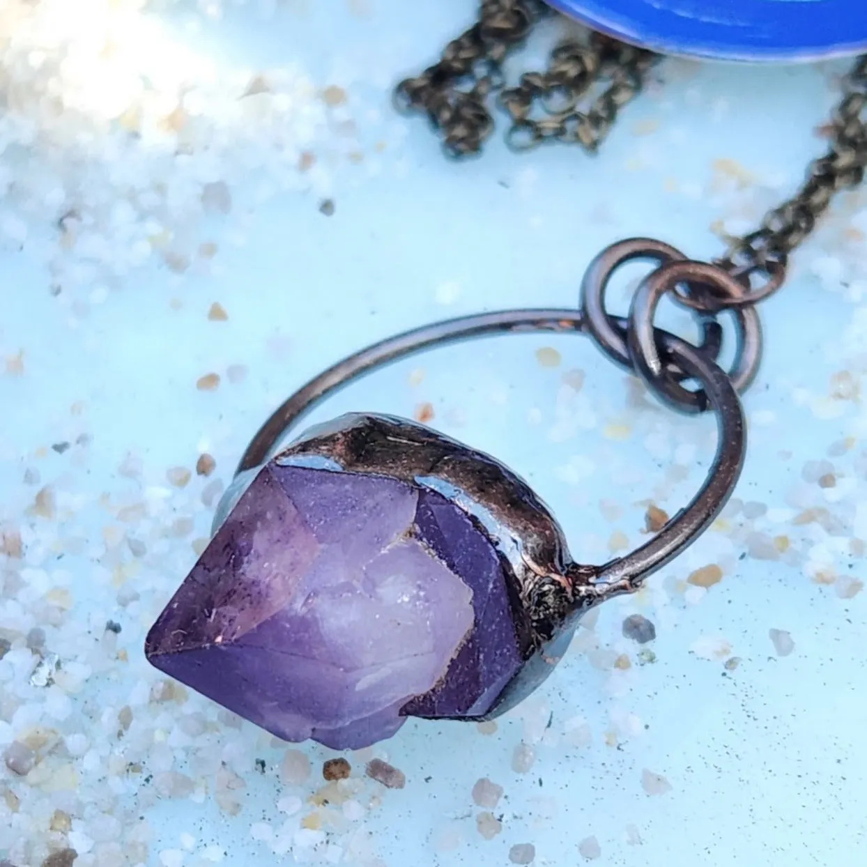 AMETHYST CRYSTAL BOHO NECKLACE