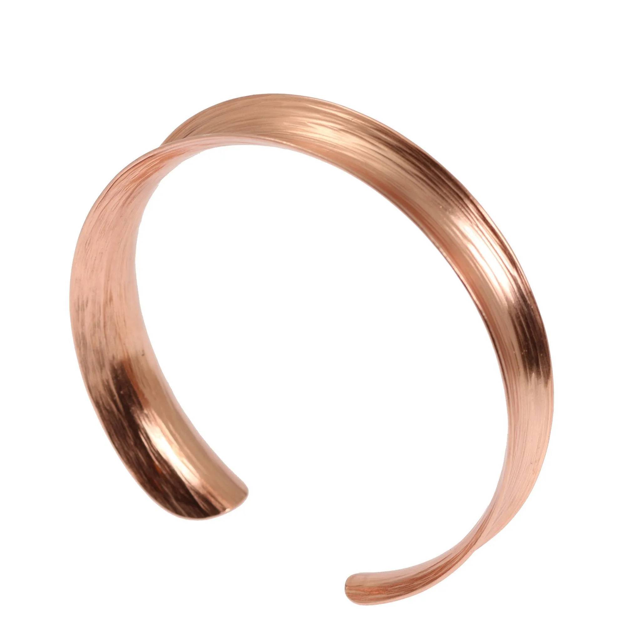 Anticlastic Bark Copper Bangle Bracelet