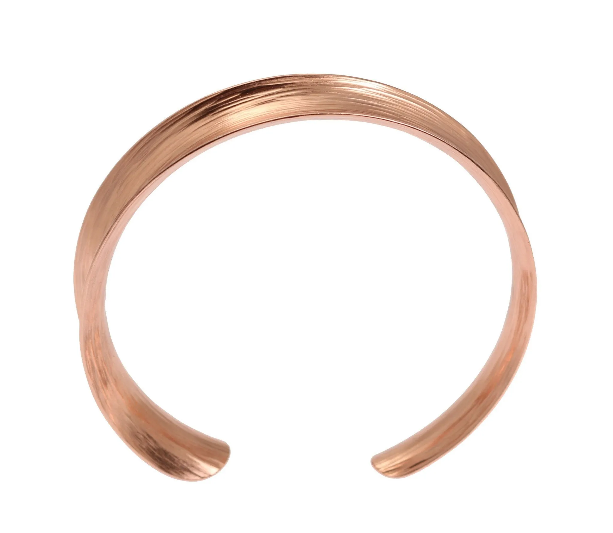 Anticlastic Bark Copper Bangle Bracelet