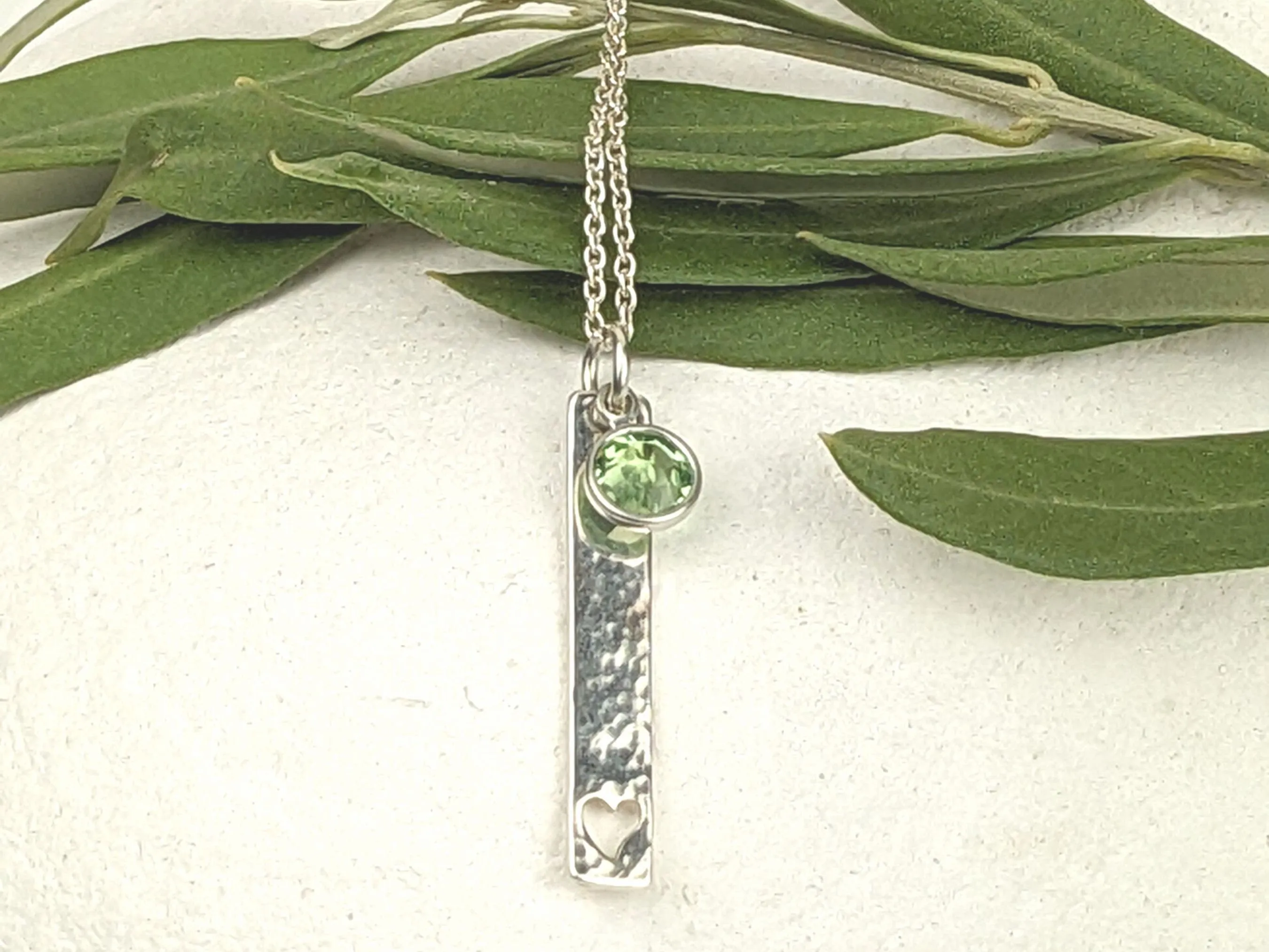 August Birthstone Minimalist Necklace// Swarovski Peridot crystal pendant, August Leo Virgo birthday gift