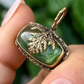 AVAILABLE PRE-ORDER- Green Tourmaline Juniper Pendant