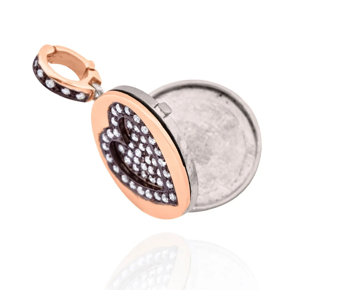 Award-Winning Pavé Diamond Love Locket Charm Large