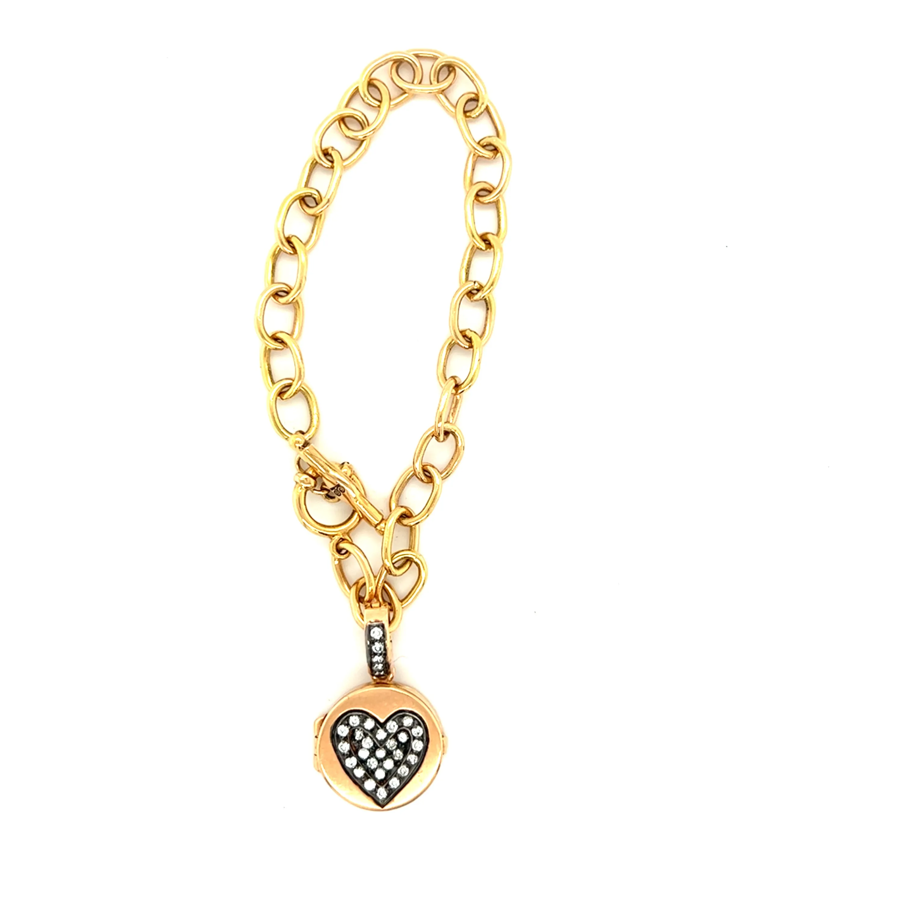 Award-Winning Pavé Diamond Love Locket Charm Small