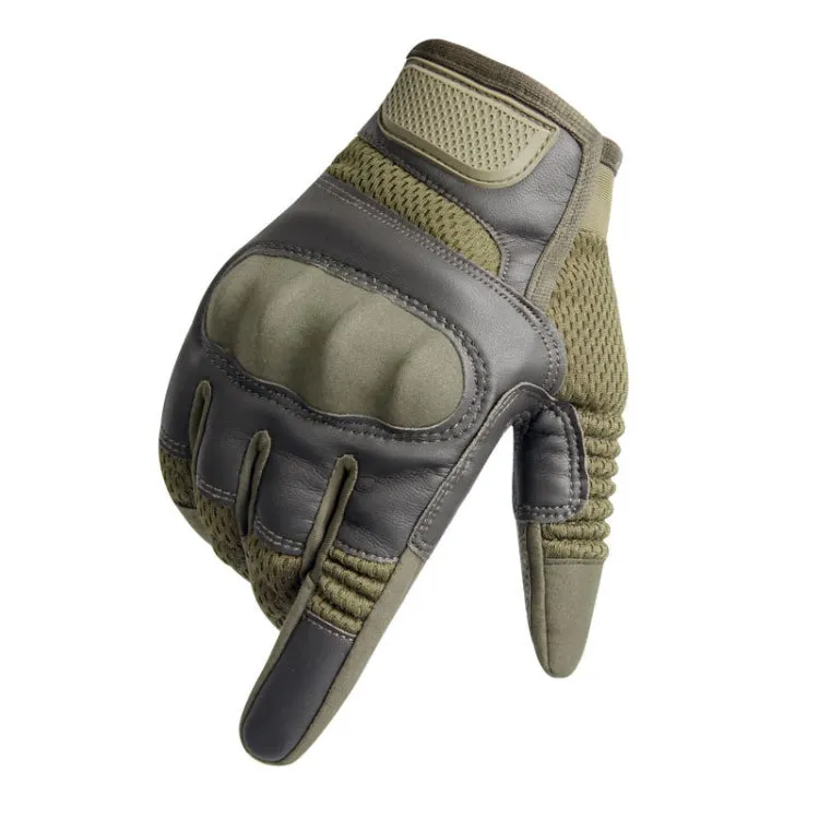 B28 Outdoor Rding Motorcycle Protective Anti-Slip Wear-Resistant Mountaineering Sports Gloves, Size: M(Army Green)