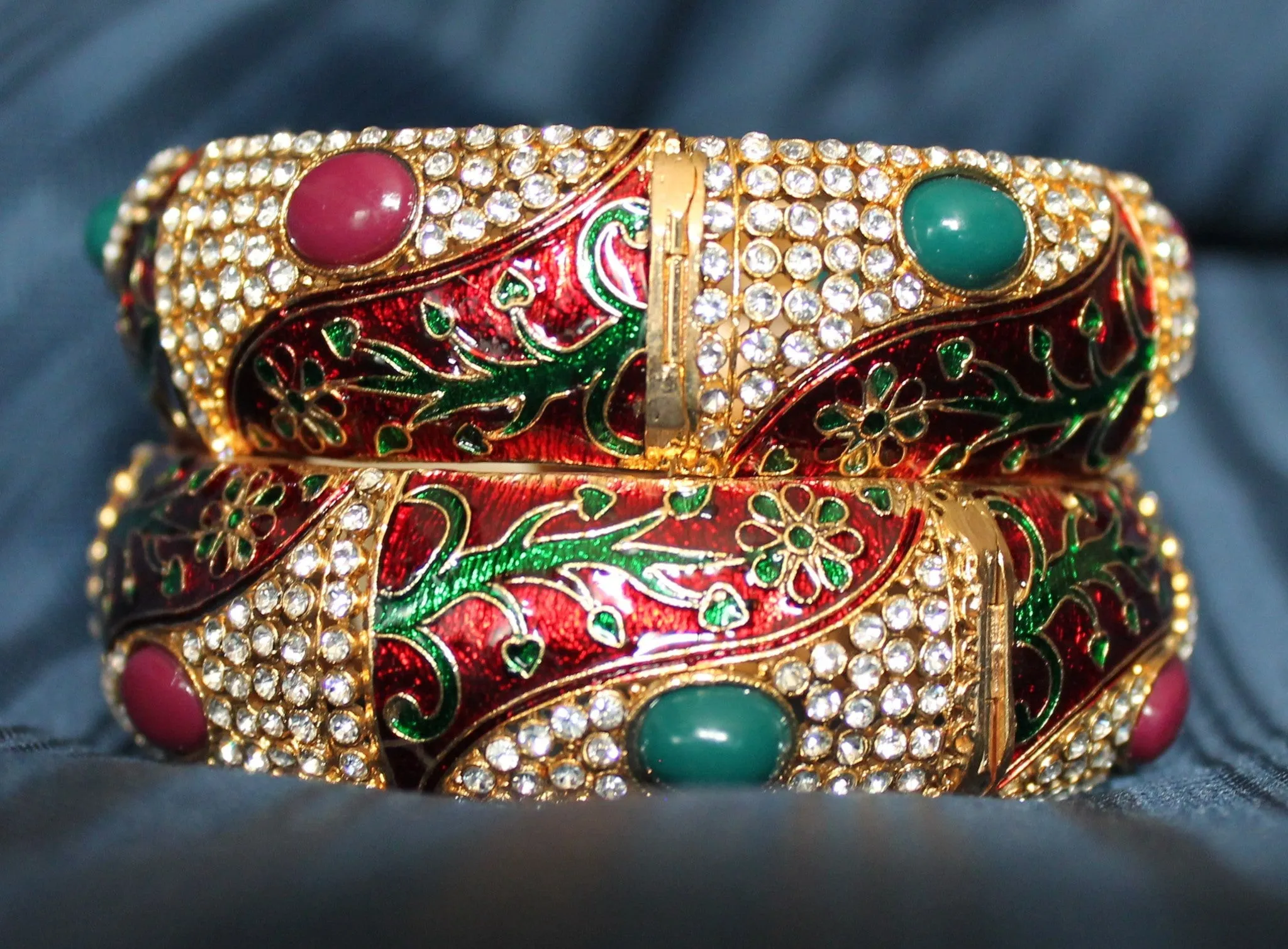 Bangles 1809 Bangles Filigree Meenakari Kadra Bangle Shieno Sarees