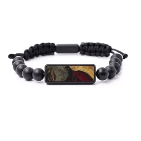 Bead Wood Resin Bracelet - Jeremie (Dark Red, 586203)