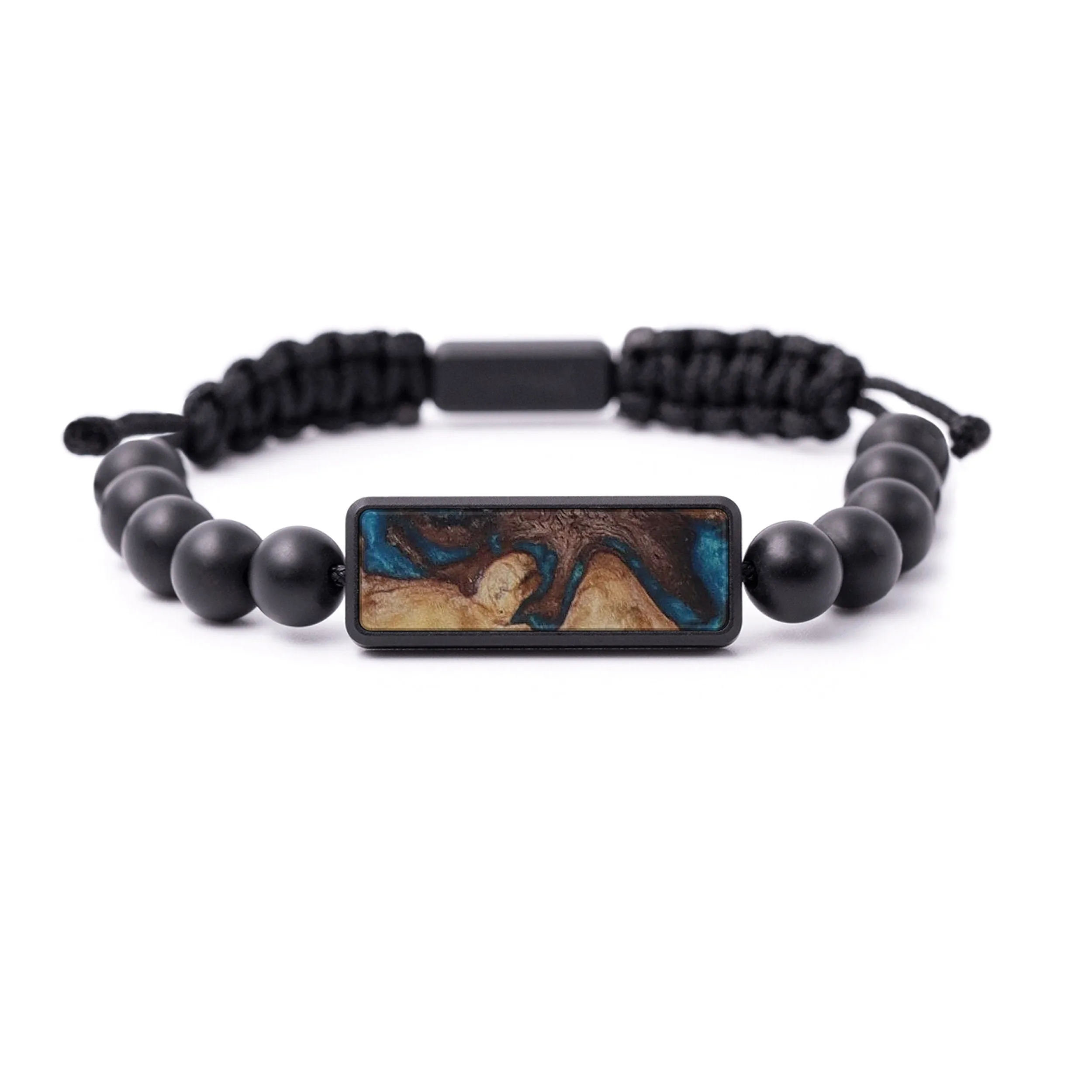 Bead Wood Resin Bracelet - Thos (Light Blue, 596855)