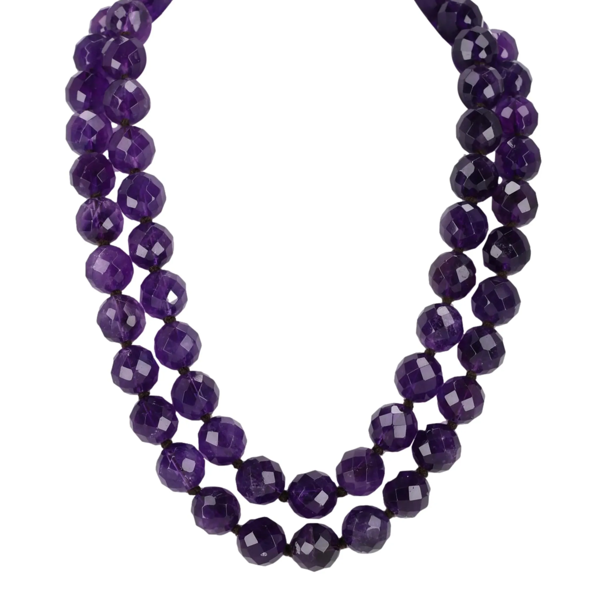 Bottega Veneta Amethyst Beaded Necklace & Matching Earrings Set