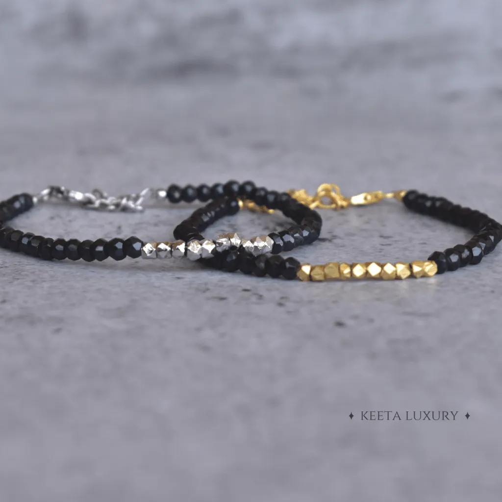 Calming Delicacy - Black Onyx Bracelets