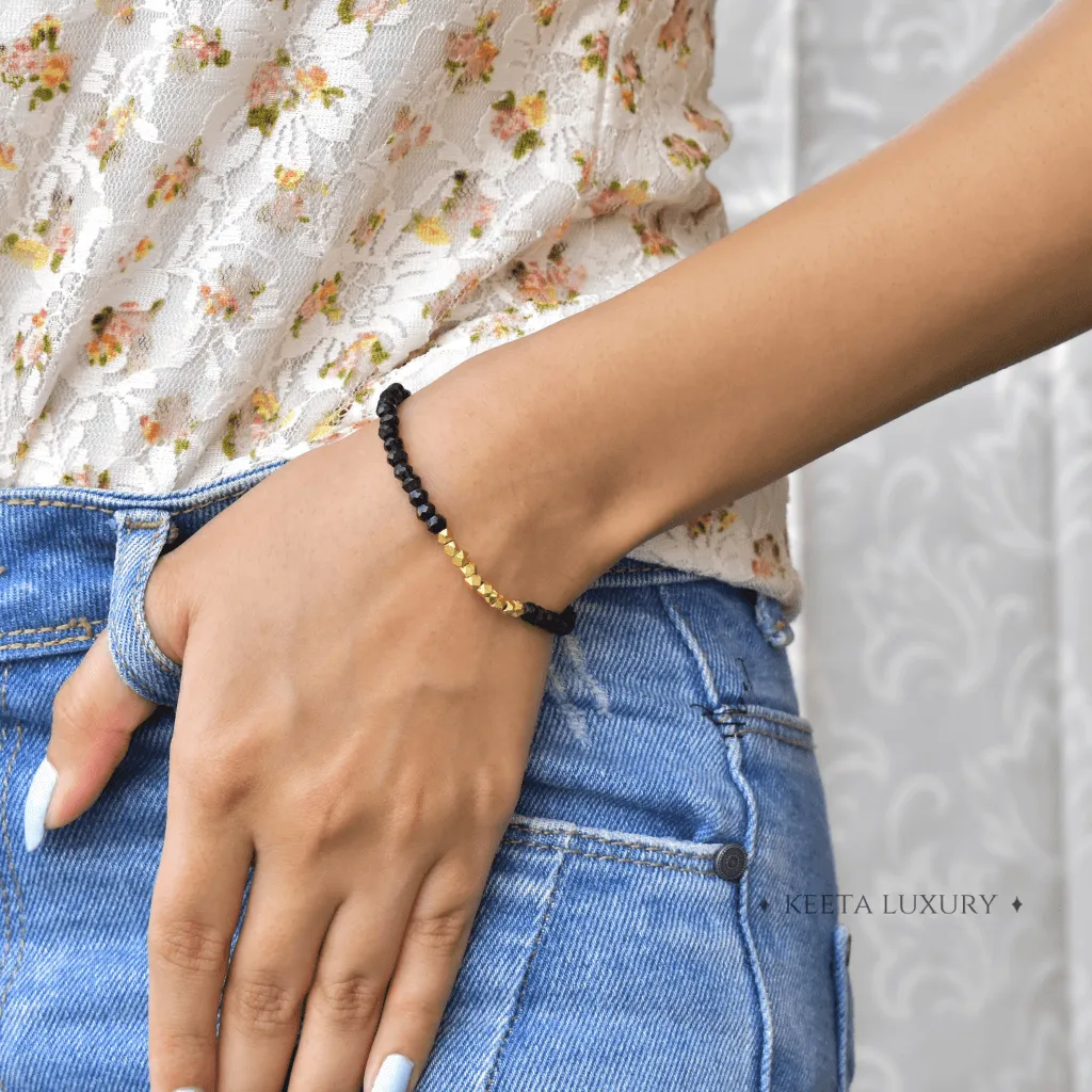 Calming Delicacy - Black Onyx Bracelets