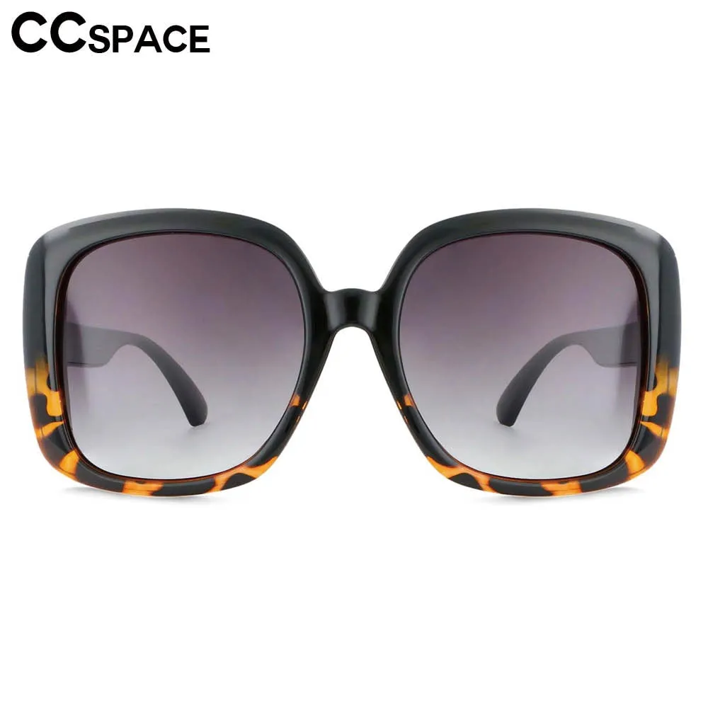 CCspace Women's Full Rim Oversized Square Resin Frame Sunglasses 53656