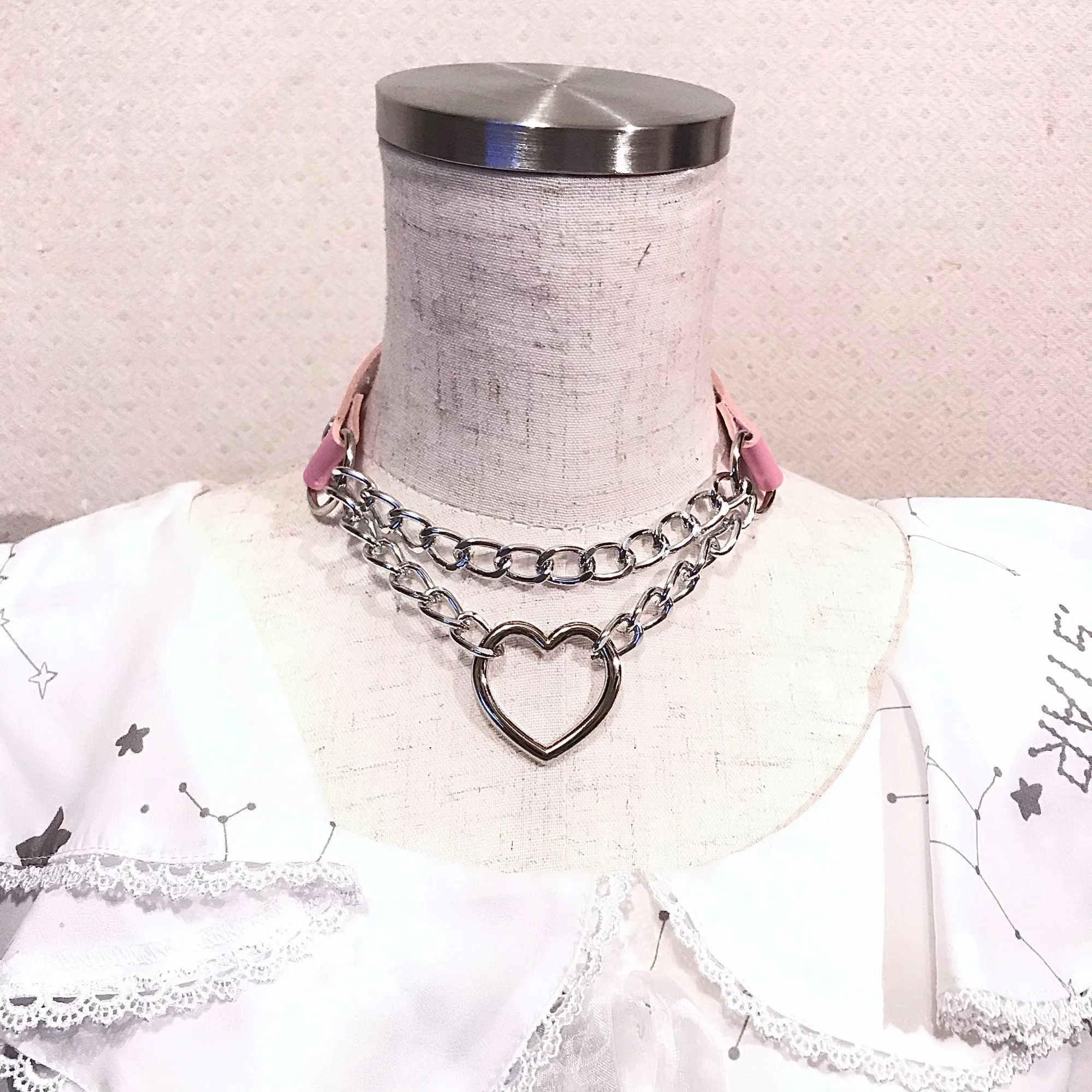 Chained Valentine Choker (15 Colors)