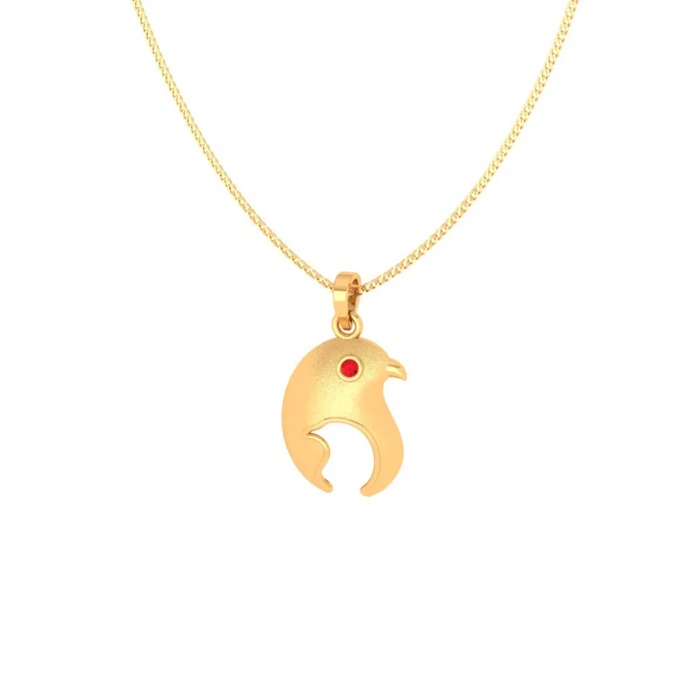 Chick Charm 18k Gold Pendant