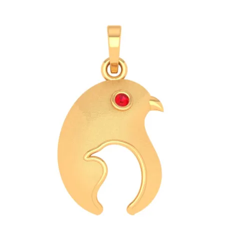 Chick Charm 18k Gold Pendant