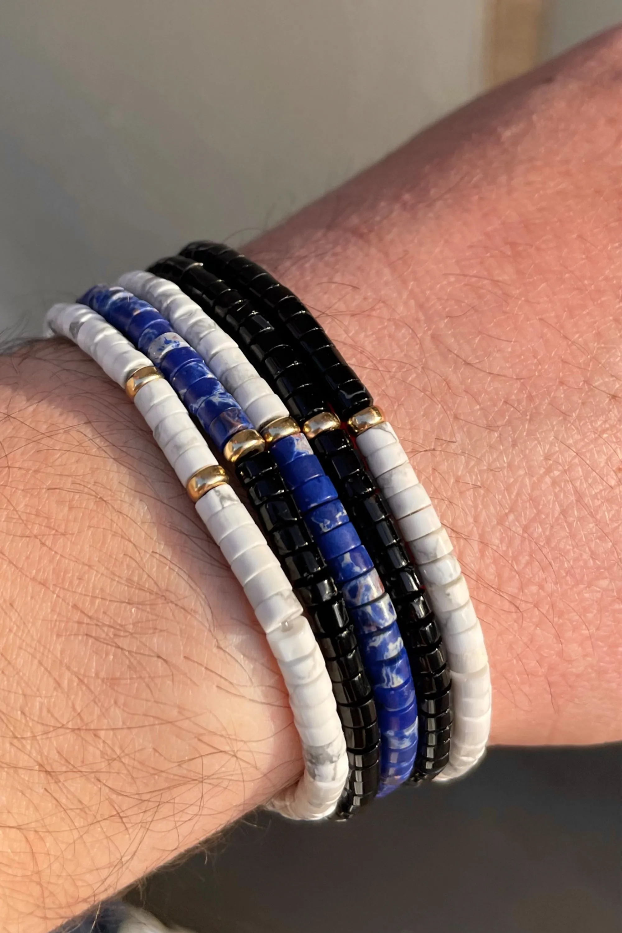 CHUNKY MEN’S BEADED BRACELET