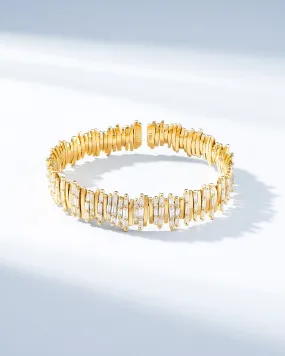 Classic Gold Half Baguette Milli Bangle