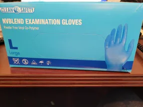 Clean Safety 6 mil Blue Exam Nitrile and Vinyl Blend (Vitrile)