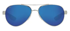 Costa Del Mar Loreto Palladium Frame - Blue Mirror 580 Plastic Lens - Polarized Sunglasses