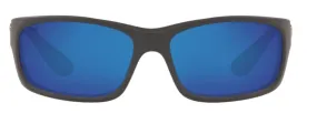 Costa Del Mar Mens Jose Matte Gray Frame - Blue Mirror 580 Glass Lens - Polarized Sunglasses