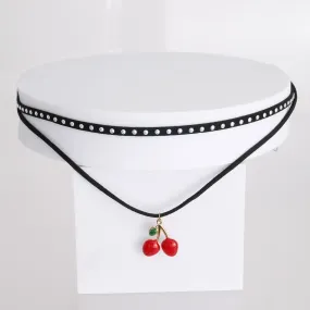 Crimson Cherry Choker